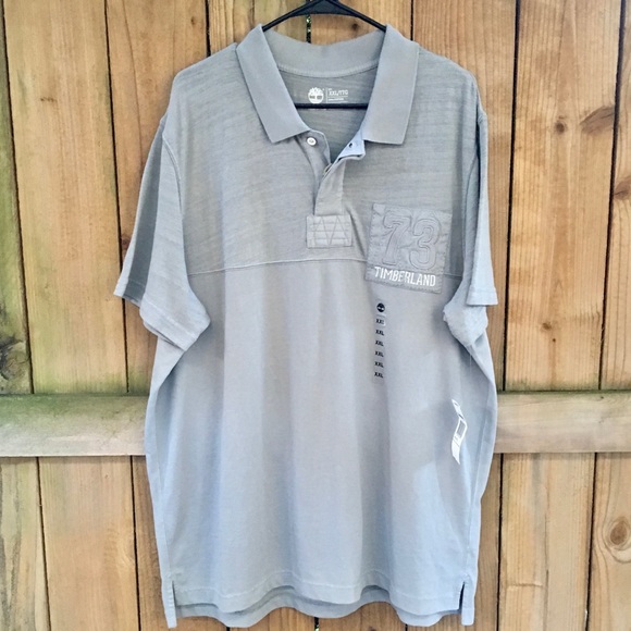 Timberland Vintage Look 73 XXL Gray Polo NWT - Picture 4 of 8